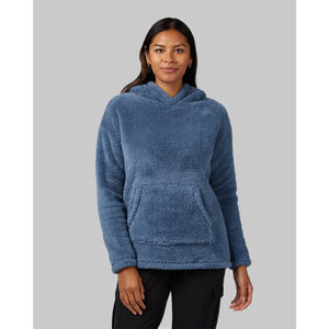 Women's 32 degree Sherpa Blue Fleece Hoodie Size L